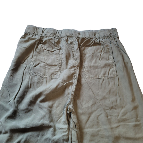 Thread & Supply Green Lightweight Pull-On Cropped Wide Leg Pants  XXL - Picture 5 of 6